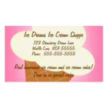Ice Cream Shop Business Card