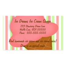 Ice Cream Shop Business Card