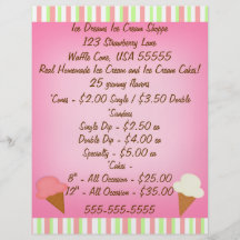 Ice Cream Shop Business Flyer