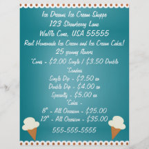 Ice Cream Shop Business Flyer