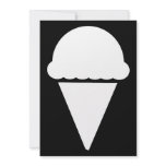 ice cream silhouette invitations