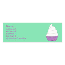 Ice Cream Social profile card Business Card Template