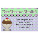 Ice Cream Social, Purple/Green Stripe Sundae flyers