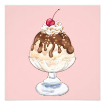 Ice Cream Sundae Invites