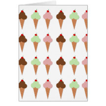 Ice Cream Trio Card