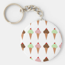 Ice Cream Trio Key Chains