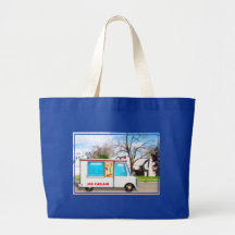 Ice Cream Truck in the Street Canvas Bag