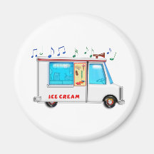 Ice Cream Truck with Music Magnet