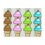 ice creams card post cards