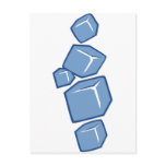 Ice cubes postcards