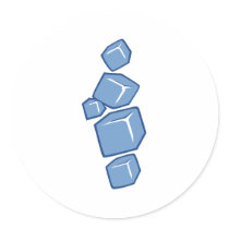 Ice cubes sticker