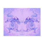 Ice Eastern dragon postcards