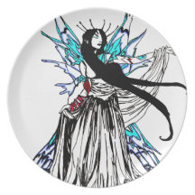 Ice fairy dinner plate