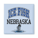 Ice Fish Nebraska magnets