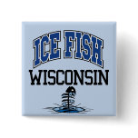 Ice Fish Wisconsin buttons