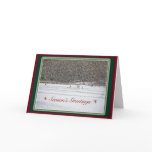 Ice Fishing Season's Greetings Card