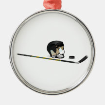 Ice Hockey Christmas Tree Ornament