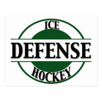 Ice Hockey Defence postcards