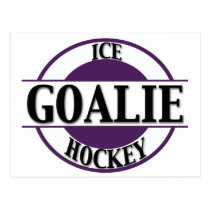 Ice Hockey Goalie postcards