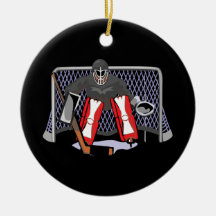 ice hockey goalie realistic vector illustration christmas tree ornament