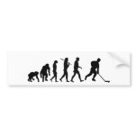 Ice Hockey Hockey Players Evolution Bumper Sticker bumper stickers