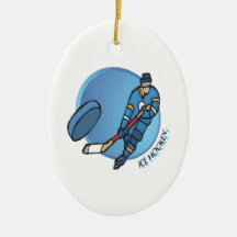 Ice Hockey Ornament