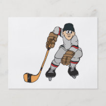 ice hockey player waiting full color flyer
