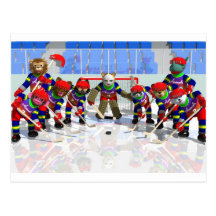 ICE HOCKEY POST CARDS