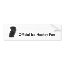 Ice hockey pucks... bumper sticker bumper stickers
