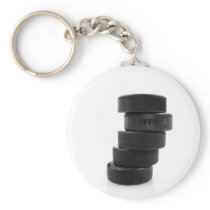 Ice hockey pucks... keyring keychains