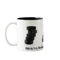 Ice hockey pucks ... mug