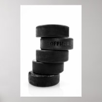 Ice hockey pucks .. poster posters