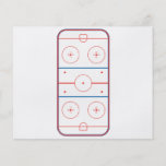 ice hockey rink graphic flyer