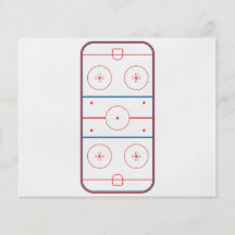 ice hockey rink graphic flyer