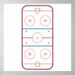 ice hockey rink graphic posters