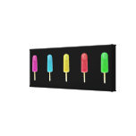 Ice Lollies Wrapped Canvas Stretched Canvas Prints