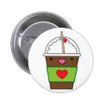 Ice mocha coffee pinback buttons