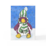 Ice Penguin Christmas Card