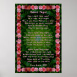 Ice Plant Flower Frame with Silent Night Print