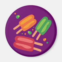 Ice Pops Fridge Magnet