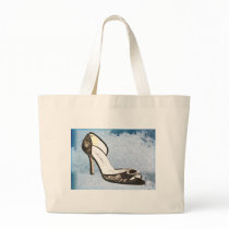 Ice Princess Lace Pumps Canvas Bag