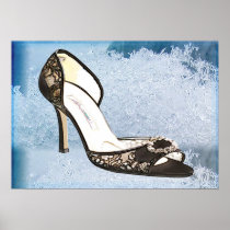 Ice Princess Lace Pumps Print