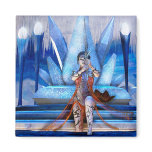 Ice Queen Fantasy Art Fridge Magnets