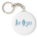 Ice Queen (Frozen Blue Words) Keychain