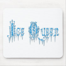 Ice Queen (Frozen Blue Words) Mousemats