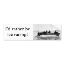 Ice Racing, Duluth, 1910s Bumper Sticker