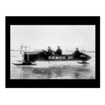 Ice Racing, Duluth, 1910s Postcards