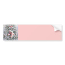 ICE SKATES in PINK by SHARON SHARPE Bumper Stickers