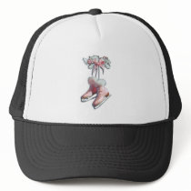 ICE SKATES in PINK by SHARON SHARPE Mesh Hats