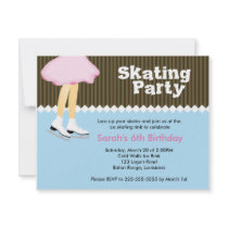Ice Skating Birthday Invitation